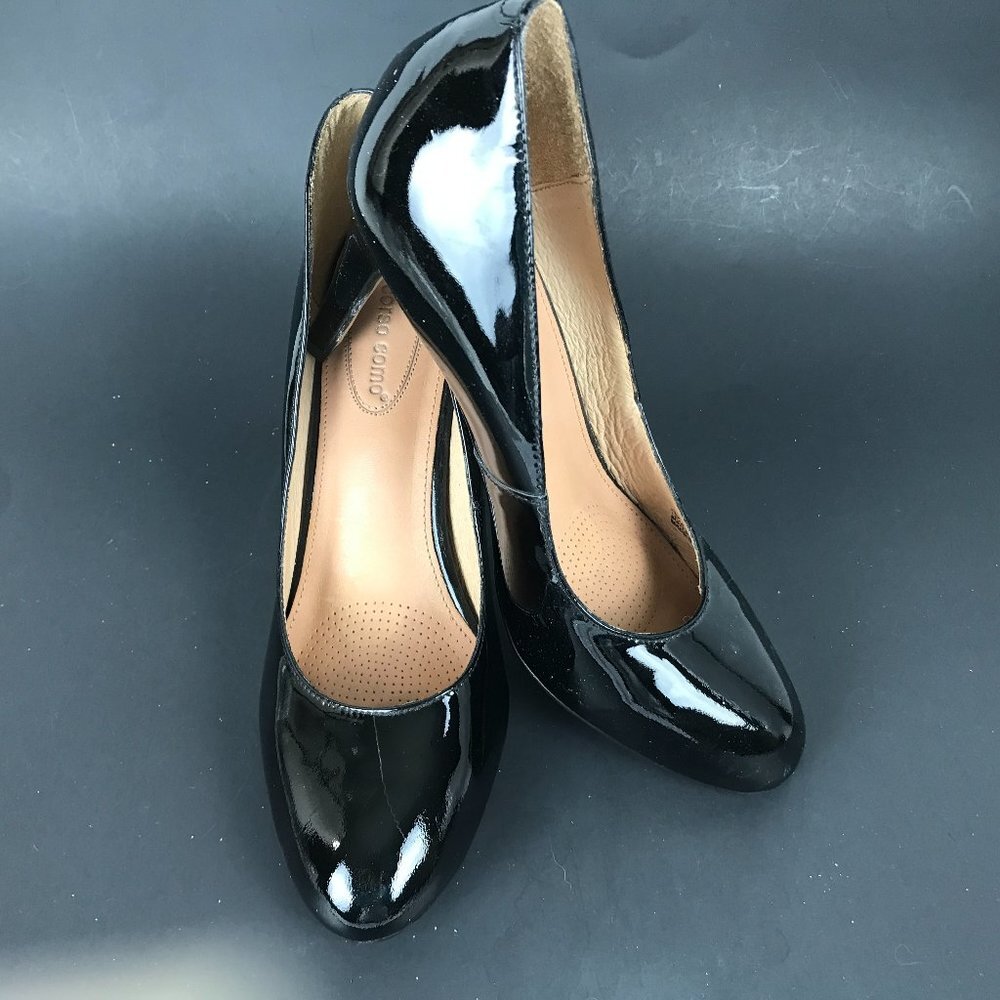 Corso Comfort Black Patent leather 3.75" heels NWOT US size 8.5